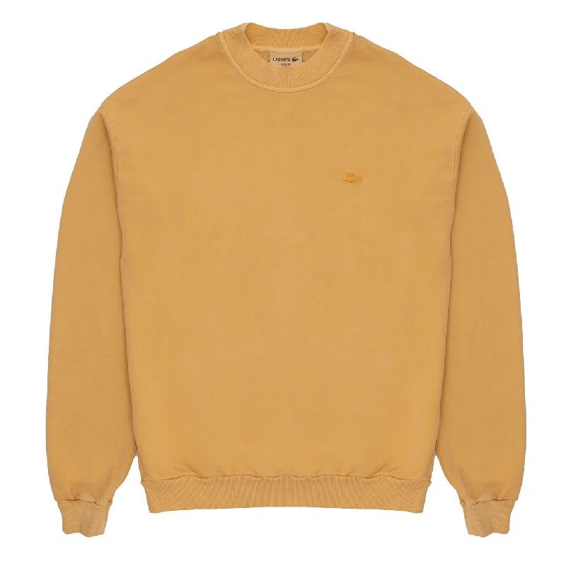 Men's Hoodies for Active LifestylesLacoste Eco Dye Sweatshirt Golden Haze