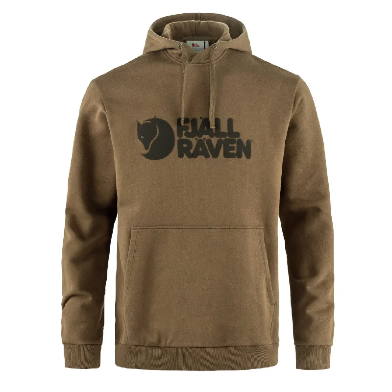 Men's Hoodies for Casual WearFjallraven Logo Hoodie Wood Brown