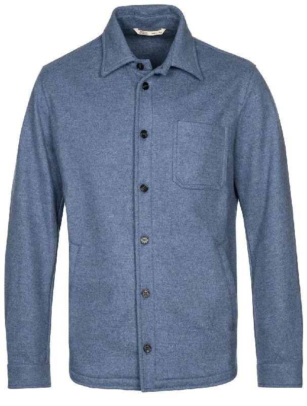 Men's Custom-Fit Shirts for a Personalized LookClassic Overshirt Blue