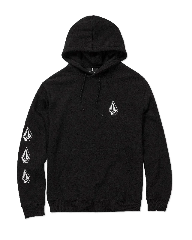 Luxurious Men's Cashmere HoodiesIconic Stone Pullover Hoodie - Black