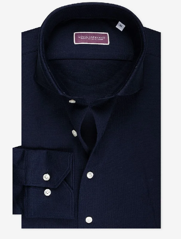 Men's Geometric Print Shirts for a Modern TwistJersey Shirt Navy
