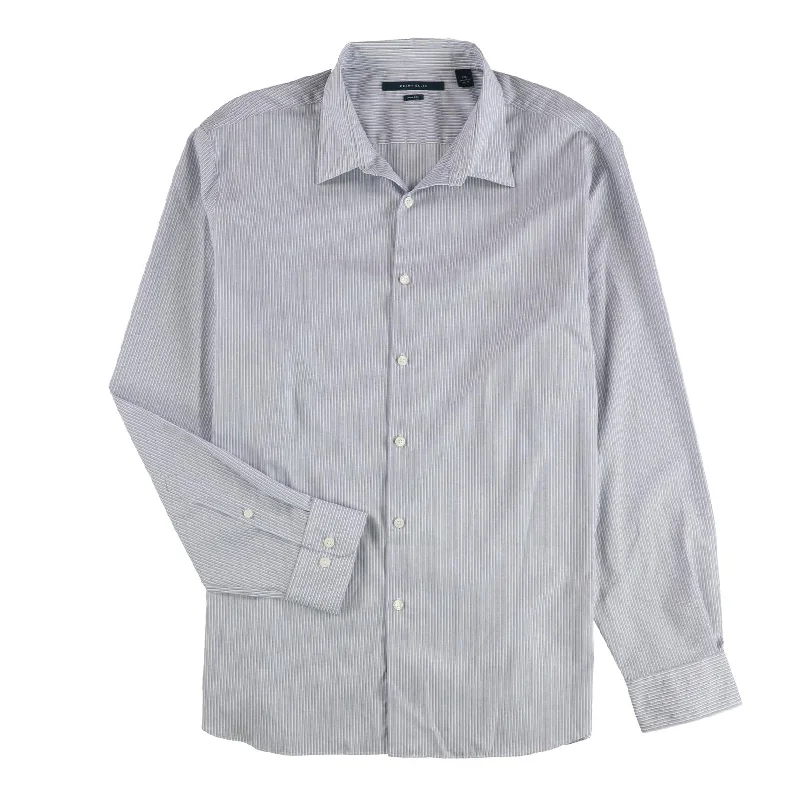 Men's Pocket T-Shirts for Added FunctionalityPerry Ellis Mens Striped Woven Button Up Shirt, Blue, XX-Large Men's Pocket T-Shirts for Added FunctionalityPerry Ellis Mens Striped Woven Button Up Shirt, Blue, XX-Large