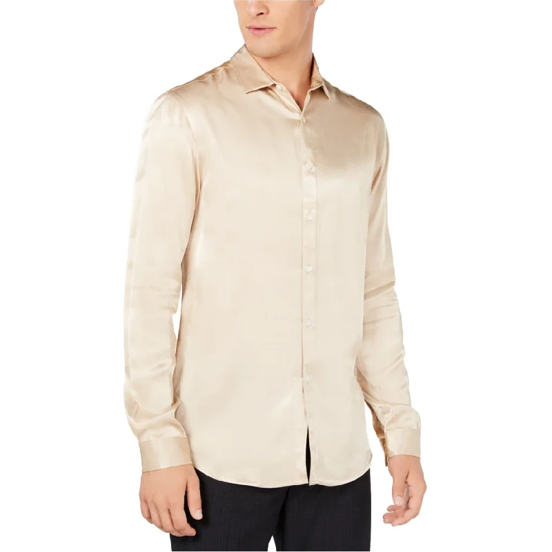 Men's Unique Dress Shirts for a Statement LookI-N-C Mens Eddie Button Up Shirt, Beige, XX-Large