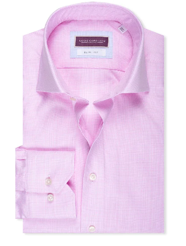 Men's Collared Shirts for Formal OccasionsMontana Slim Fit Check Shirt Pink