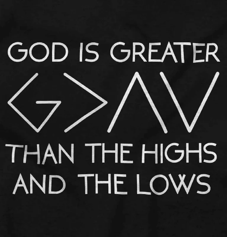Men's Hoodies for AutumnGod is Greater Youth Zip Hoodie