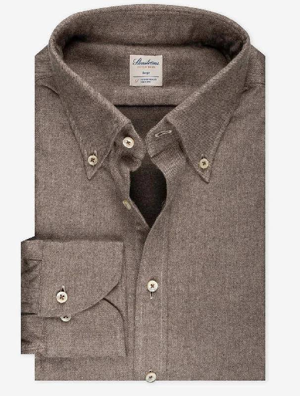 Men's Custom Dress Shirts for a Personalized FitButton Down Flannel Fitted Shirt Brown Men's Custom Dress Shirts for a Personalized FitButton Down Flannel Fitted Shirt Brown