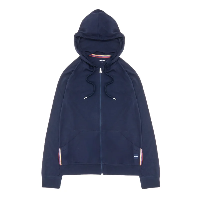 Versatile Men's All-Season HoodiesPaul Smith Zip Lounge Hoodie Inky Blue
