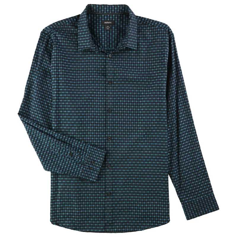 Men's Tennis Shirts for Court ComfortAlfani Mens Checkered Button Up Shirt, Blue, XX-Large Men's Tennis Shirts for Court ComfortAlfani Mens Checkered Button Up Shirt, Blue, XX-Large