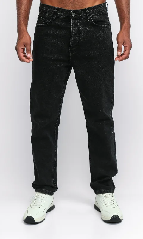 Fashionable Men's JeansO192891-S24M351-BLACK (MTJ)