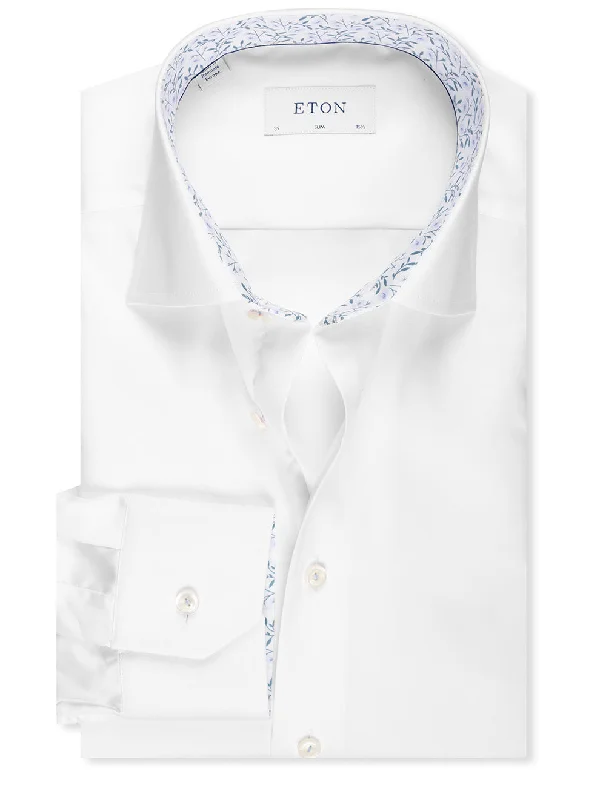 Men's Muscle Fit T-Shirts for a Body-Hugging FitSlim Fit Plain Formal Shirt with Floral Detail White Men's Muscle Fit T-Shirts for a Body-Hugging FitSlim Fit Plain Formal Shirt with Floral Detail White