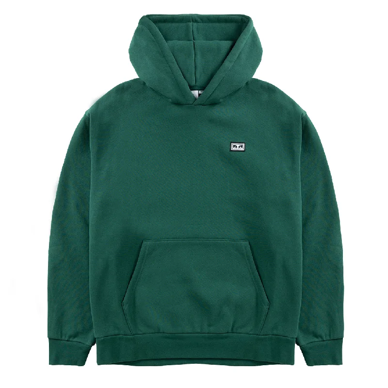 Men's Hoodies with DrawstringsObey Services Extra Heavy Hood Rain Forest
