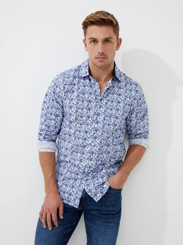 Men's Logo T-Shirts for Brand RepresentationLong Sleeve All Over Print Shirt