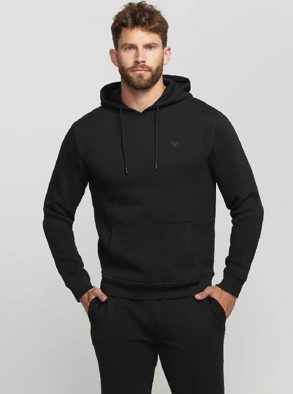 Classic Men's Cotton HoodiesEco Black Aldwin Active Hoodie Jumper
