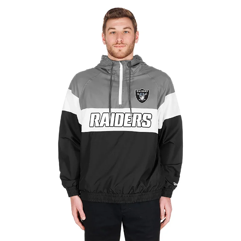 Men's Hoodies with Hidden ZippersLas Vegas Raiders NFL 3rd Down Black 1/4 Zip Hoodie