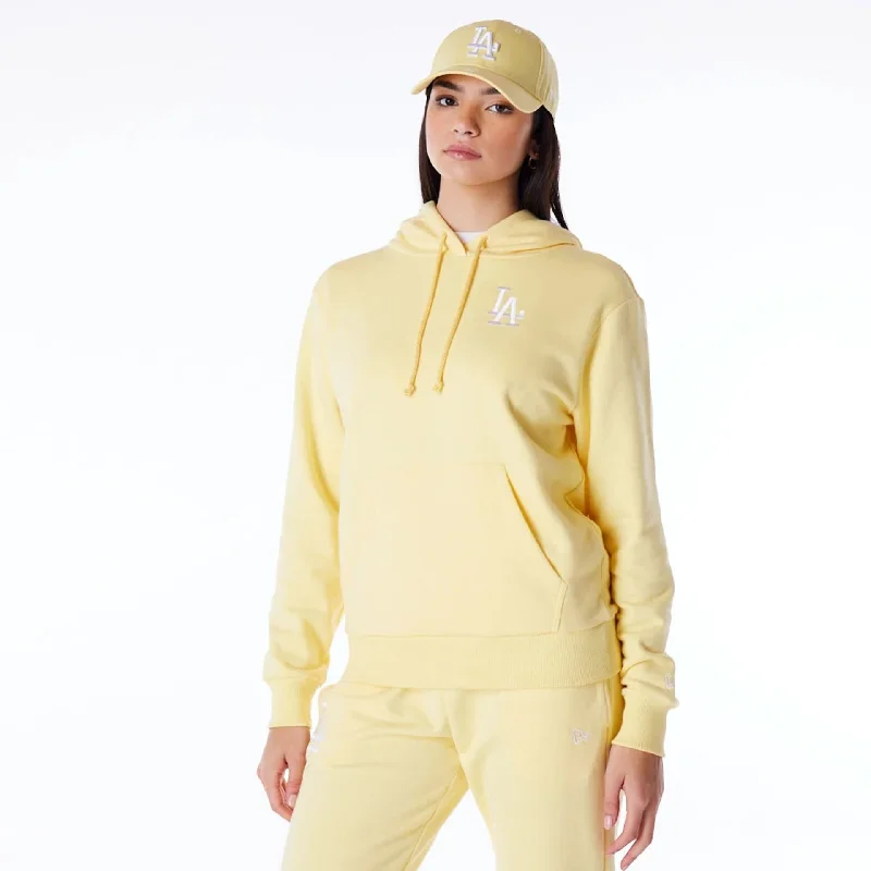 Modern Men's Tech HoodiesLA Dodgers Womens MLB League Essential Pastel Yellow Pullover Hoodie