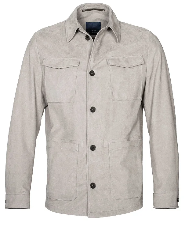 Men's Thermal Shirts for Winter WarmthTate Skintex Overshirt Stone