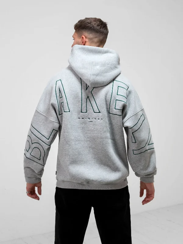 Men's Hoodies for SkiingEmbroidered Idris Oversized Hoodie - Teal