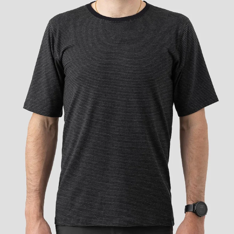 Layered Men's Henley ShirtsMen's Organic Riding Shirt  - Charcoal