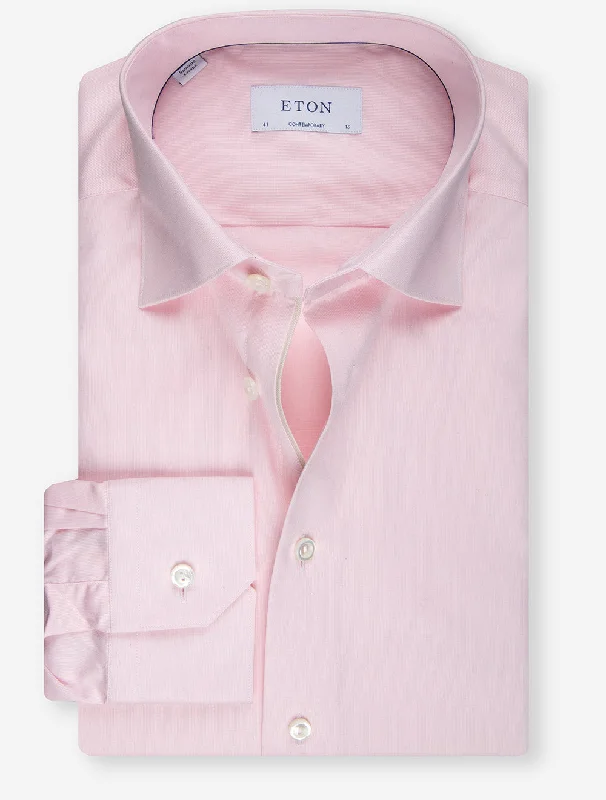 Men's Big and Tall Shirts for Added ComfortFine Pique Contemporary Fit Shirt Pink