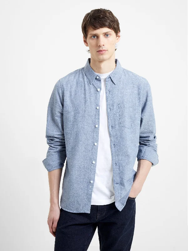 Comfortable Men's Flannel ShirtsRelaxed Chambray Shirt
