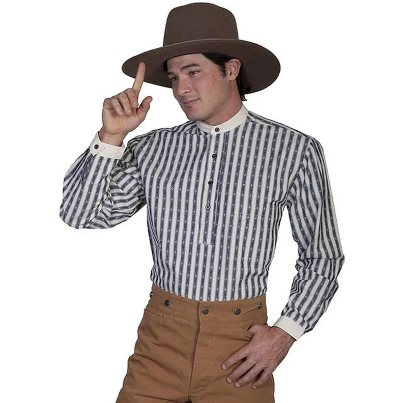 Men's Easy-Care Shirts for Busy LifestylesScully Western Shirt Mens L/S Stripe Rangewear Button F0_RW101