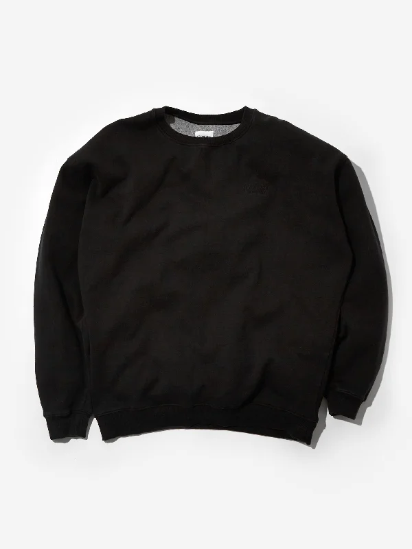 Durable Men's Canvas HoodiesGoodhood Worldwide Basic Crew Sweat - Black