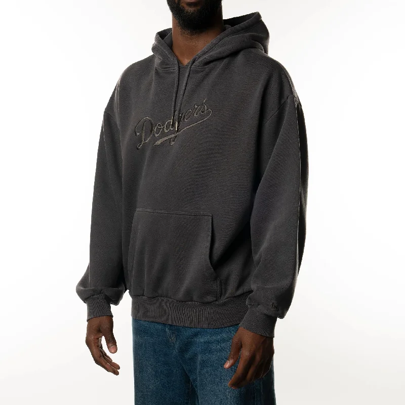Luxurious Men's Cashmere HoodiesLA Dodgers New Era Australia Charcoal Oversized Pullover Hoodie