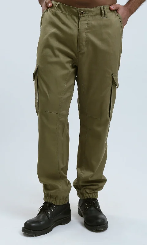 High-Quality Men's JeansO174045-W23M074-FOB-KHAKI (MTC)