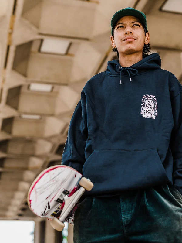 Men's Hoodies with Adjustable SleevesSkate Vitals Pullover Hoodie - Navy
