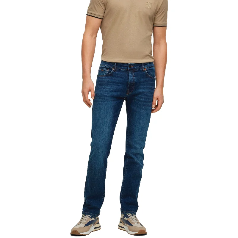 Men's Jeans for a Night OutBoss Maine Regular Fit Jeans - Motive Mid Blue Stretch