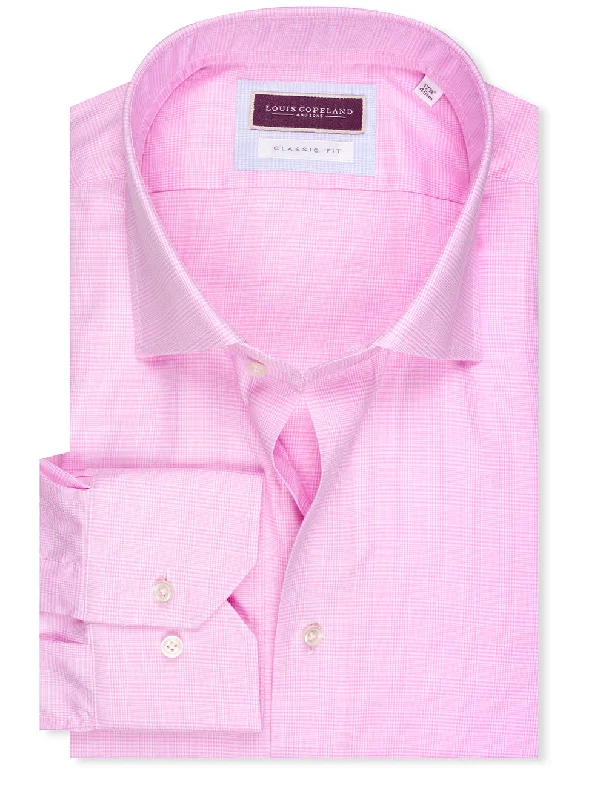Men's Hawaiian Shirts for a Tropical VibeClassic Fit Plaid Check Shirt Pink