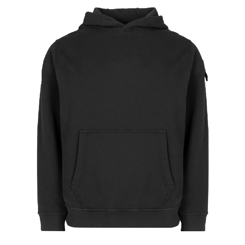 Men's Hoodies with Zipper DetailsST95 Nucleo Uno Hooded Sweat Black