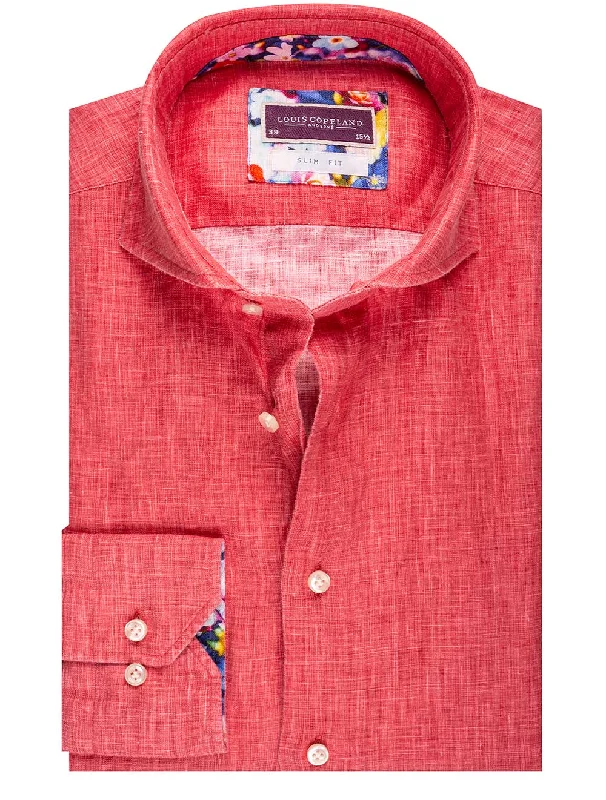 Men's Insulated Shirts for Cold WeatherLondon Line Button Down Shirt Red