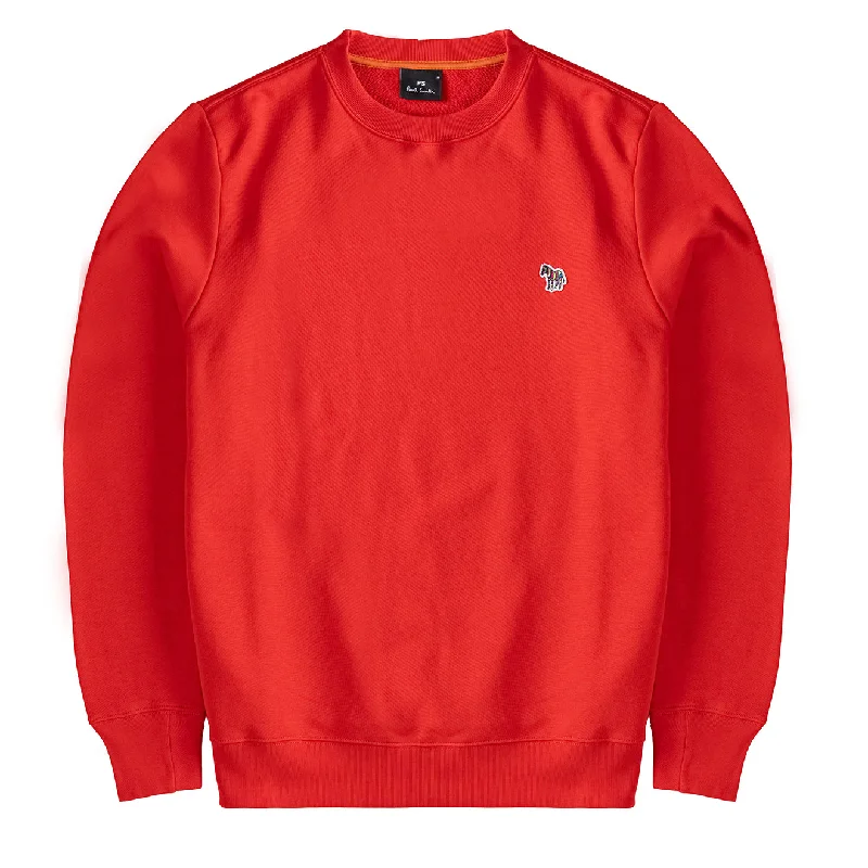 Men's Hoodies with Quilted LiningPaul Smith Zebra Logo Organic Cotton Sweatshirt Red Men's Hoodies with Quilted LiningPaul Smith Zebra Logo Organic Cotton Sweatshirt Red