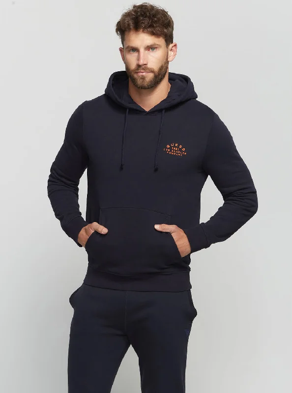 Men's Hoodies with Reinforced HemsEco Blue Alois Hoodie Jumper