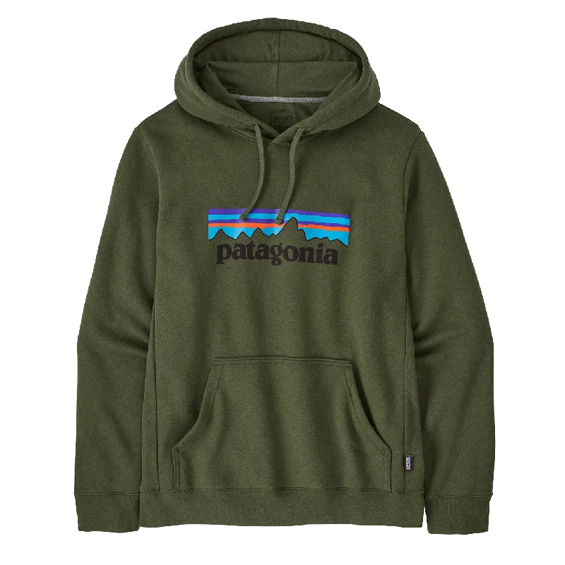 Stylish Men's Designer HoodiesPatagonia P-6 Logo Uprisal Hoody Torrey Pine Green