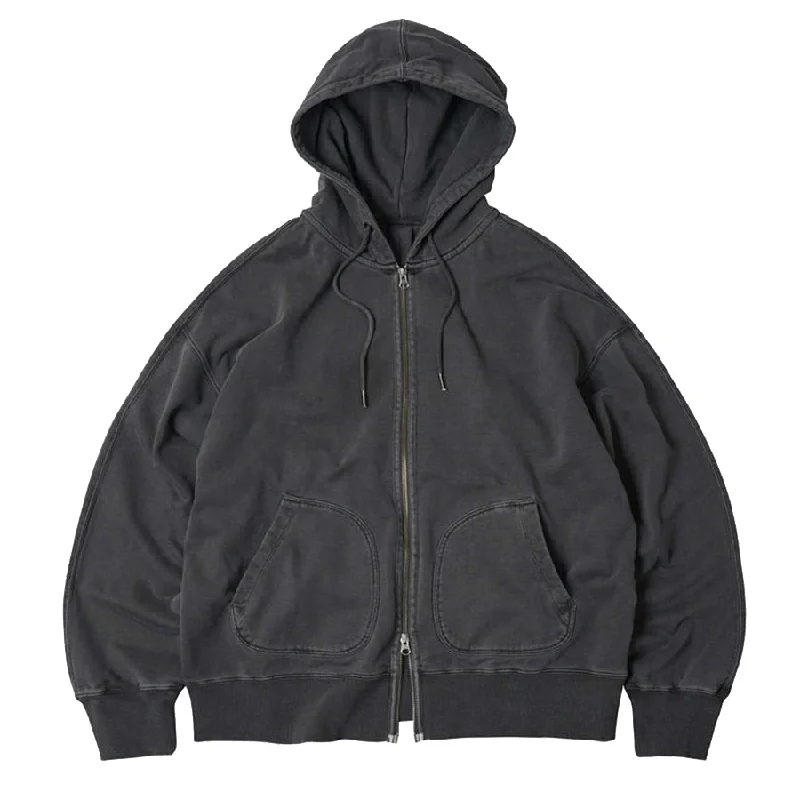 Men's Hoodies with Lined HoodsFrizmworks OG Pigment Dyeing Hood Zipup Parka Charcoal Men's Hoodies with Lined HoodsFrizmworks OG Pigment Dyeing Hood Zipup Parka Charcoal