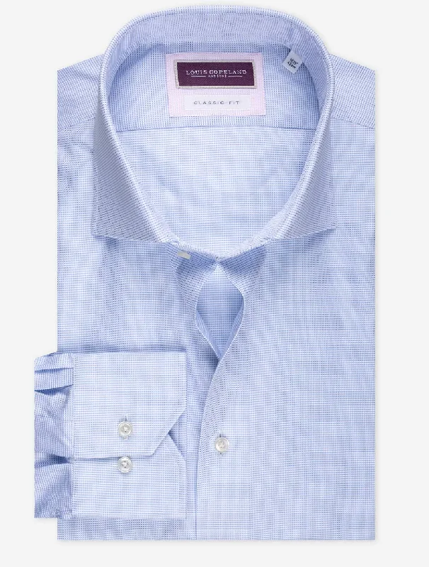 Men's Sleeveless Shirts for Summer ComfortClassic Nailhead Shirt Blue