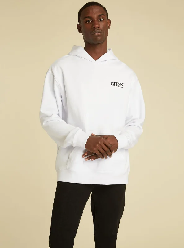 Men's Hoodies for Mild WeatherGUESS Originals White Kit Hoodie