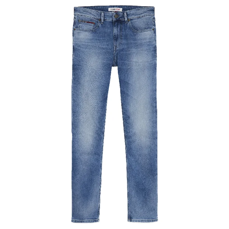 Men's Jeans with Functional PocketsTommy Jeans Scanton Slim Jeans - Wilson Light Blue Stretch Men's Jeans with Functional PocketsTommy Jeans Scanton Slim Jeans - Wilson Light Blue Stretch