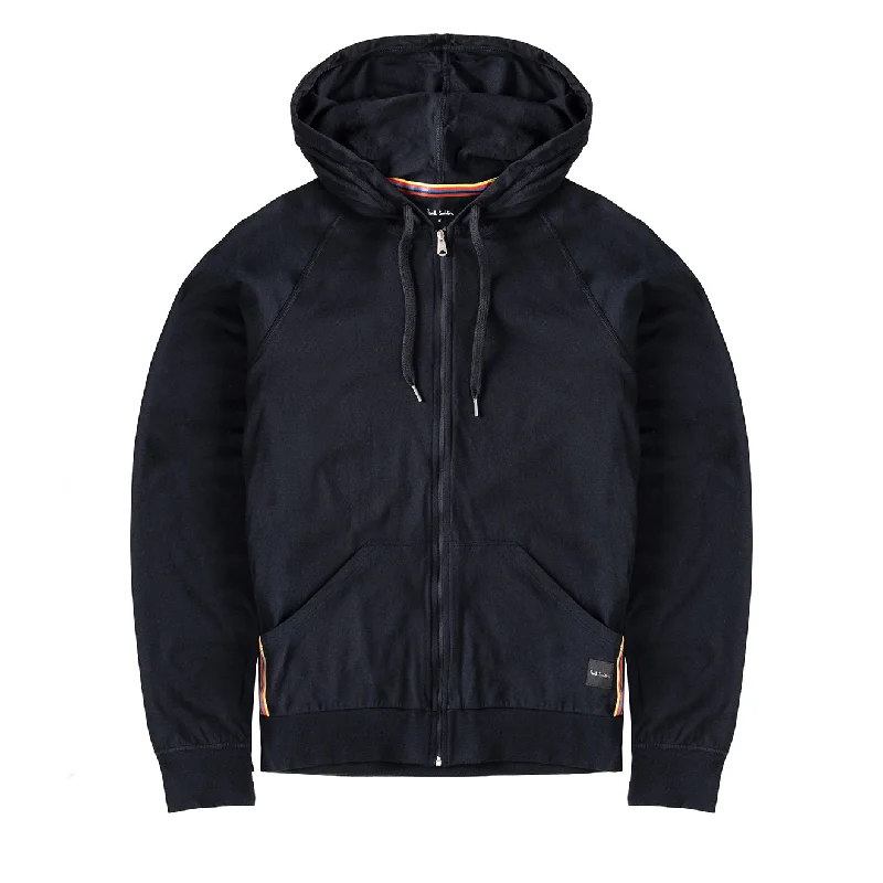 Best Men's Pullover HoodiesPaul Smith Zip Lounge Hoodie Black