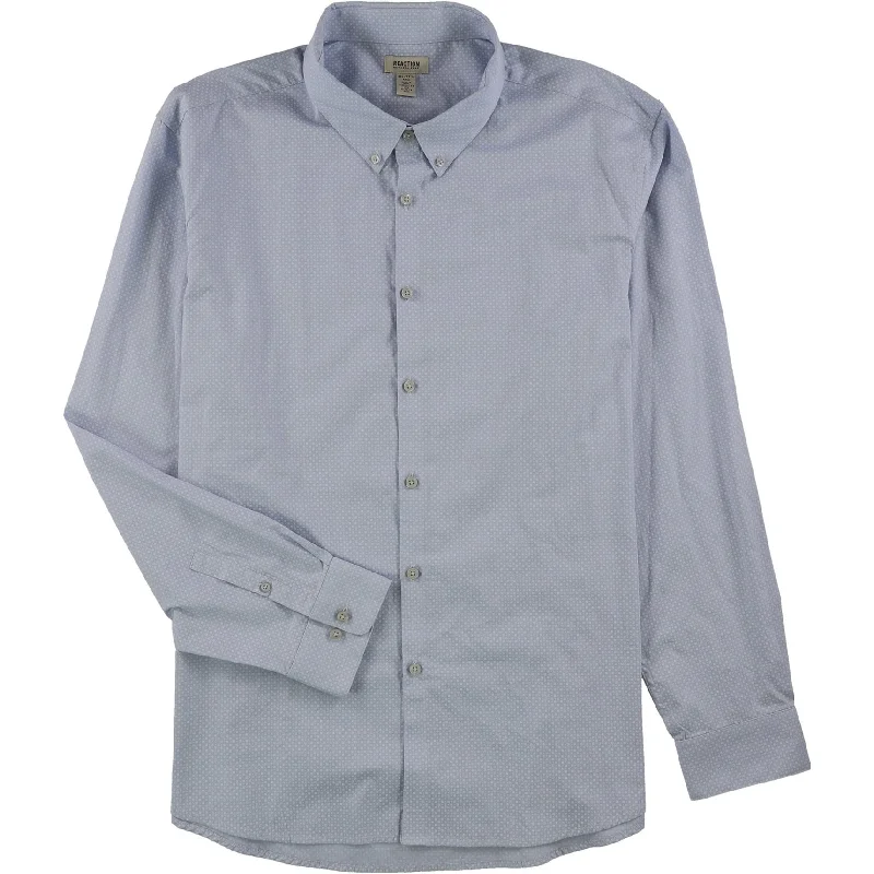 Men's Tailored Shirts for a Sharp AppearanceKenneth Cole Mens Printed Button Up Shirt, Blue, XX-Large