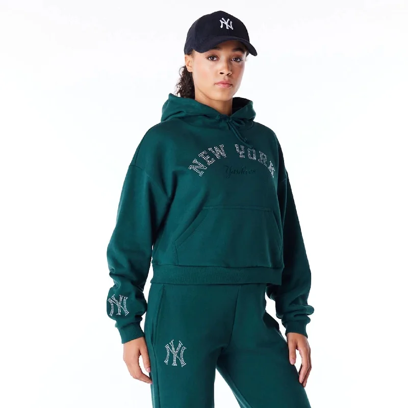 Best Men's Pullover HoodiesNew York Yankees Womens MLB Diamante Dark Green Pullover Hoodie Best Men's Pullover HoodiesNew York Yankees Womens MLB Diamante Dark Green Pullover Hoodie