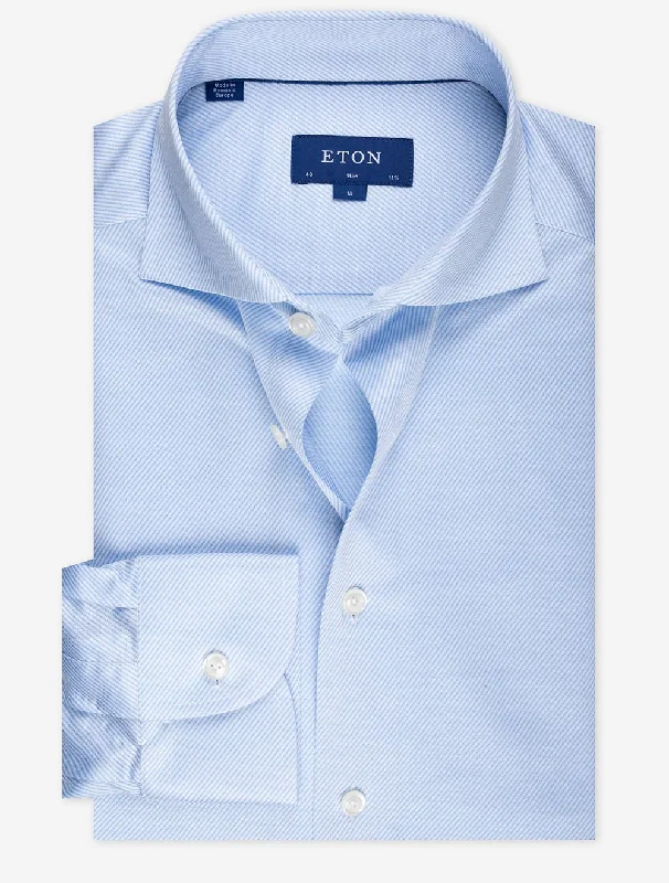 Comfortable Men's Flannel ShirtsBlue King Knit Shirt