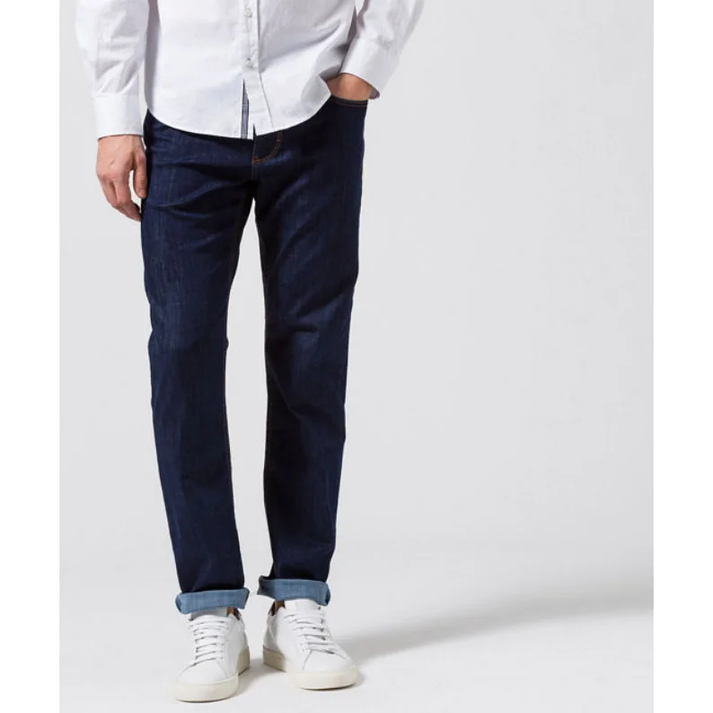 Authentic Men's Denim JeansBRAX MASTERPIECE COOPER FIT DENIM REGULAR FIT JEANS 80-3000 - BLUE/BLACK