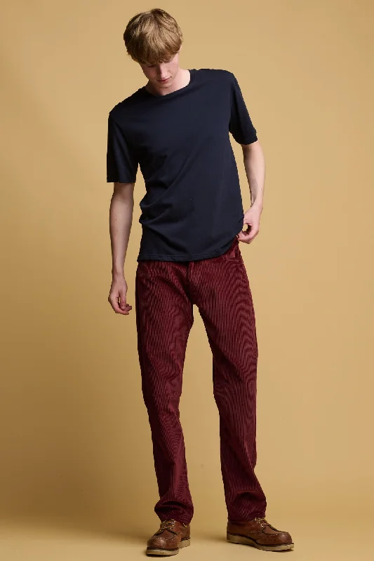 Everyday Men's Jeans5 Pocket Corduroy Jean - Burgundy