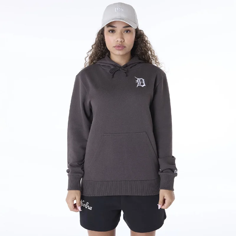 Men's Hoodies for HikingDetroit Tigers Womens MLB League Essential Dark Brown Pullover Hoodie