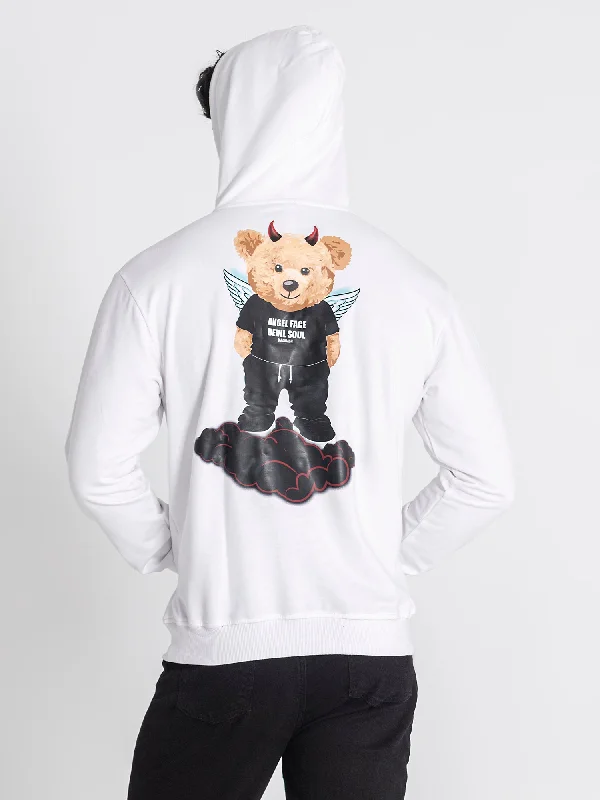 Men's Hoodies for StreetwearWhite Doppelganger Hoodie