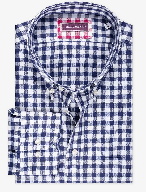 Men's Denim Shirts for a Rugged LookGingham Buttondown Shirt Navy