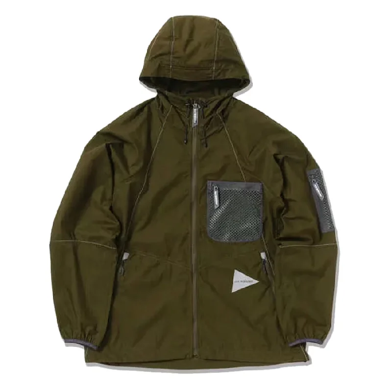 Men's Hoodies for YogaAnd Wander Breath Rip Hoodie Khaki